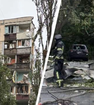 Массированный удар по Киеву: фоторепортаж с мест обстрелов