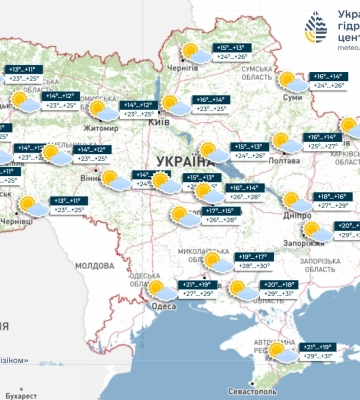 Погода на 1 августа в Украине: страна готовится к солнечным выходным, но возможны грозы