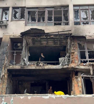 Беременная жена нардепа от &quot;Слуги народа&quot; показала, что осталось от их квартиры в Киеве 