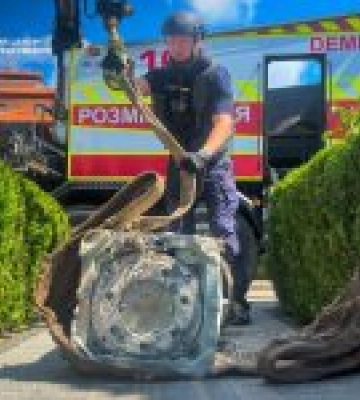 У Києві сапери знешкодили частину збитої російської ракети