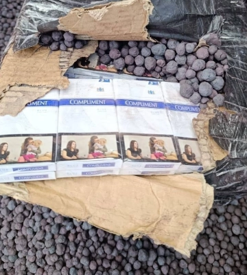 У вантажному вагоні з рудою закарпатські митники знайшли понад 10 тисяч пачок сигарет
