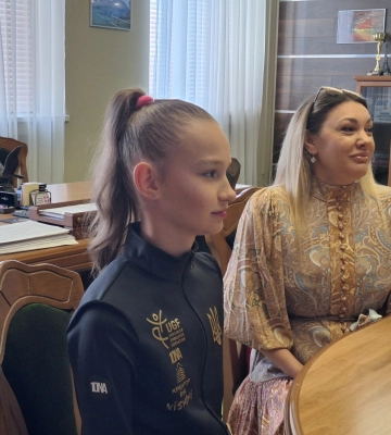 На Волині привітали 14-річну Маргариту Мельник, яка виборола «золото» на Чемпіонаті Європи з гімнастики