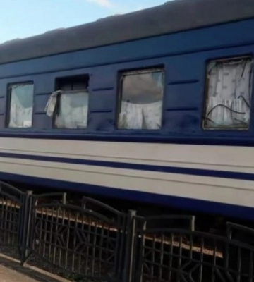 Харківський поїзд потрапив під обстріл