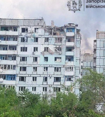 Упродовж доби російські окупанти завдали майже 580 ударів по Запорізькій області