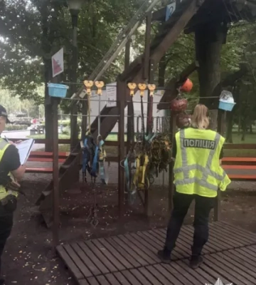 У Києві на канатній дорозі травмувалися двоє дітей: поліція розпочала провадження