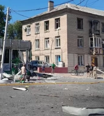 Оккупанты ударили дронами по центру Дружковки, есть раненые