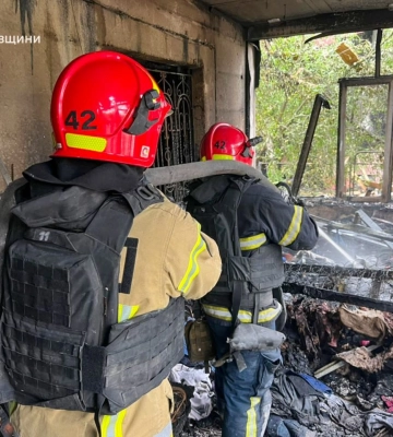 П’ять пожеж загасили рятувальники Харківщини після нічної атаки дронів
