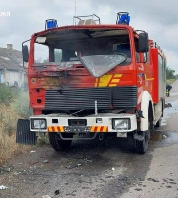 Росіяни обстріляли автомобіль рятувальників на Запоріжжі