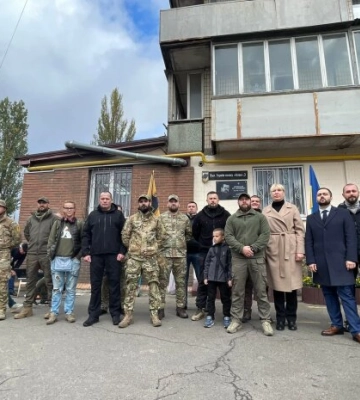 Палатный на открытии улицы Героев полка &quot;Азов&quot; в столице: Это почтение памяти павших и благодарность живым героям