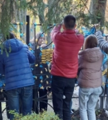 У Луцькій художній школі створили патріотичну арт-інсталяцію