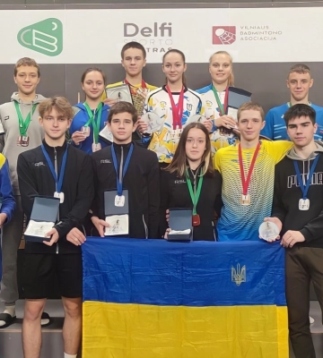 Спортсмени з Дніпра — призери міжнародного юніорського турніру з бадмінтону