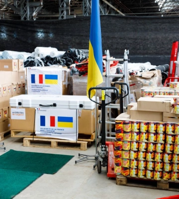 На Харківщину в межах акції «Корабель для України» передали гуманітарний вантаж із Франції