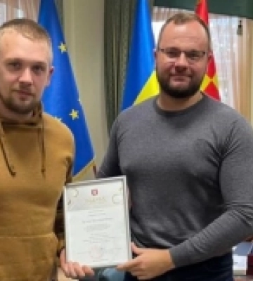 Ігор Поліщук зустрівся з захисником «Азовсталі»