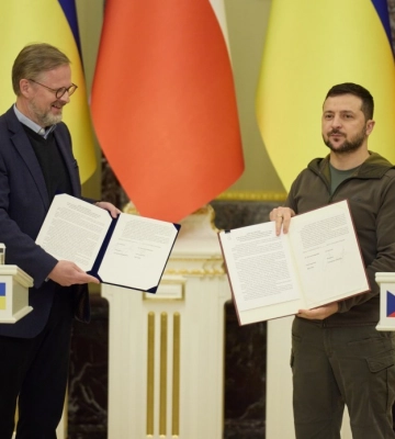 Зеленський і прем’єр Чехії Фіала підписали Спільну декларацію щодо євроатлантичної перспективи України