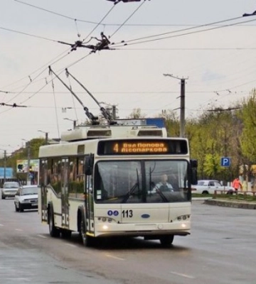 В Черкассах остановились троллейбусы