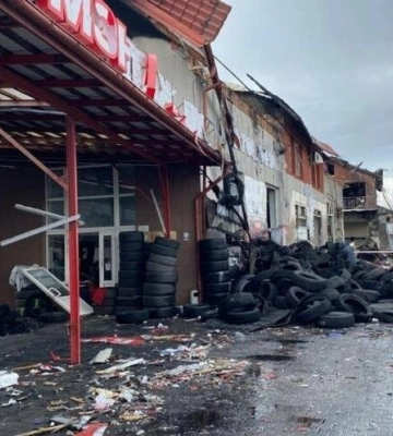 У Львові відбудують СТО, яку знищила російська ракета