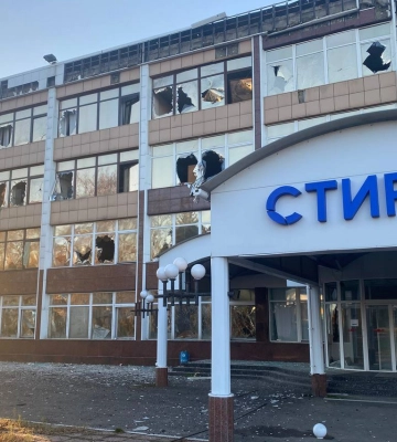 В окупованій Горлівці показали руйнування після обстрілу «Стиролу»