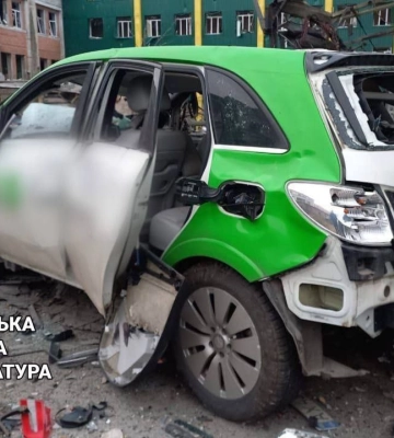 В Харькове обстрелом повреждено предприятие и его автопарк 