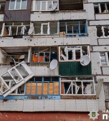 У поліції показали наслідки вчорашніх ракетних ударів по Запорізькій області