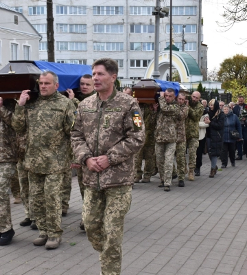 У Луцьку попрощалися з загиблими Героями Леонідом Олексюком та Олегом Лук’янчуком