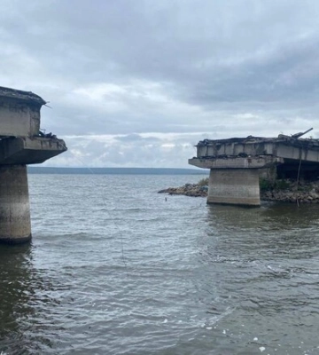 На Печенежском водохранилище восстанавливают мост