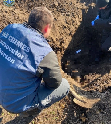 В освобожденном Высокополье нашли тела трех расстрелянных украинцев