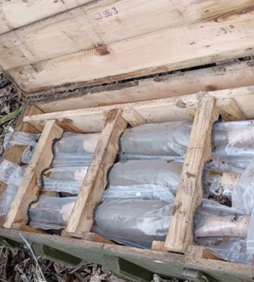 Під час місячника добровільної здачі зброї поліція вилучила на Харківщині ящик з боєприпасами