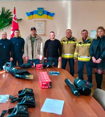 Чотирьом громадам у Луцькому районі передали аварійно-рятувальне обладнання