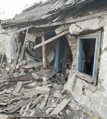 У Бахмуті внаслідок обстрілів окупантів загинула людина та пошкоджені будинки