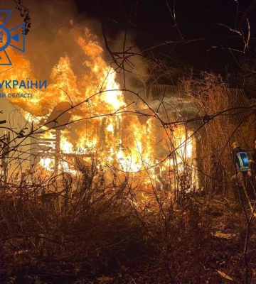 На околицях Ковеля горів дачний масив