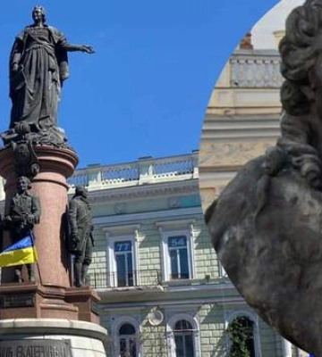 Одема: Більшість містян висловилися за знесення пам’ятника Катерині ІІ