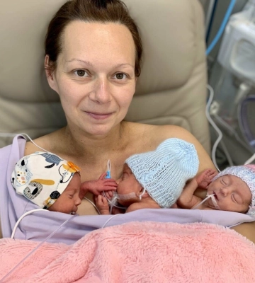 У Львові виходили трійню, яка народилася передчасно