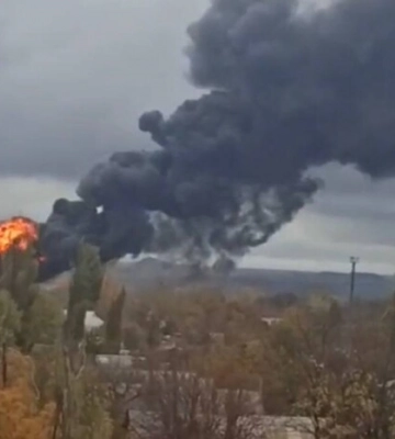 В окупованому Шахтарську знову «бавовна» (фото, відео)