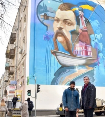 У Кропивницькому створили мурал «Корифей Марко» до 140-річчя першого українського театру