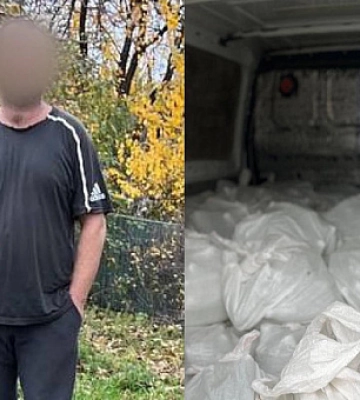 Криворожские патрульные обнаружили автомобиль с бутылками, в которых, вероятно, был алкоголь