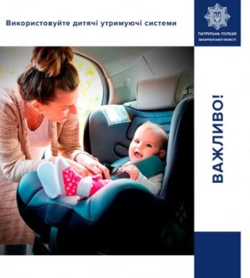 Безпека дітей — відповідальність батьків:  Патрульна поліція Закарпатської області наголошує