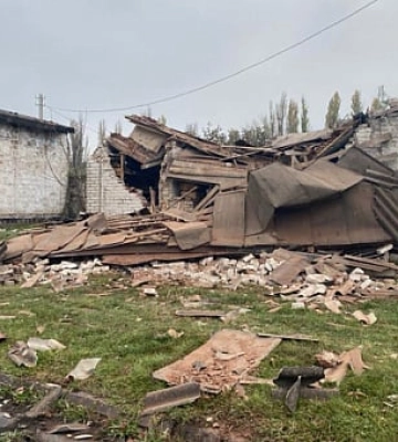 Полиция Днепропетровщины фиксирует последствия обстрелов Никопольщины 5-6 ноября