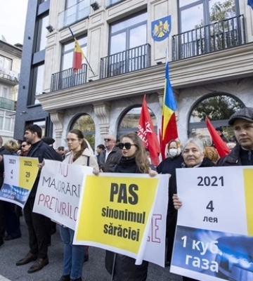 В Кишиневе прошел пророссийский митинг против власти