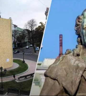 Катерина – все: в Одесі пам&#039;ятник російській імператриці повністю закрили огорожею