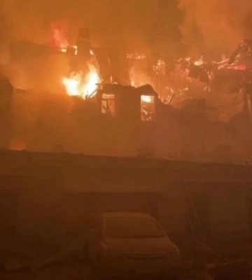 В окупованому Донецьку всю ніч горіла будівля залізничної адміністрації