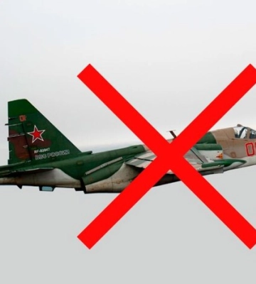 Зенітники Повітряних сил збили російський літак Су-25