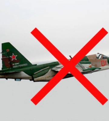 У Херсонській області збили російський Су-25