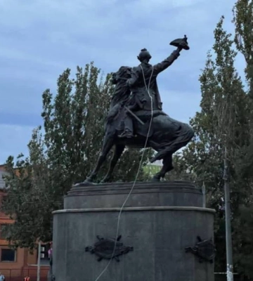В Одесі повністю огородили пам&#039;ятник Катерині II