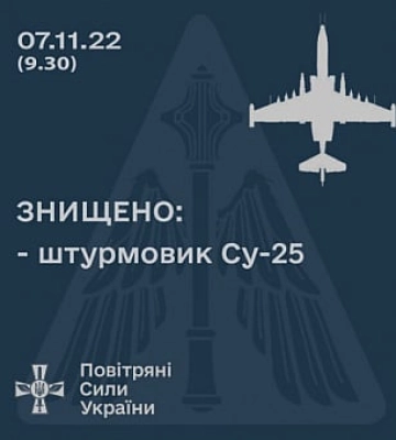 ВСУ сбили вражеский Су-25 в Херсонской области