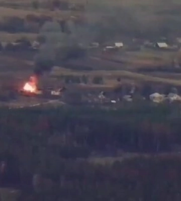 ЗСУ підірвали ворожий склад палива у селі Діброва на Луганщині. ВIДЕО