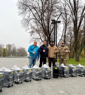 Щоб усім було тепло: харківські тероборонівці отримали буржуйки 