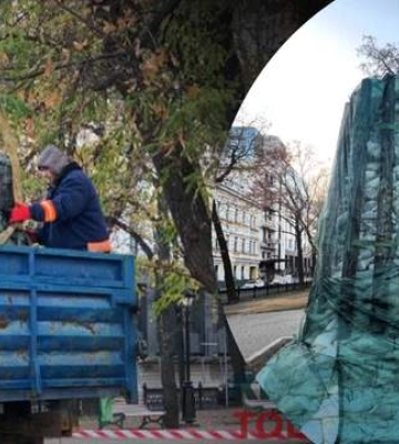 Скандальный памятник Пушкину в Харькове, который защищали от вандалов, снесли