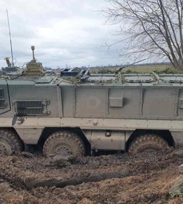 ЗСУ на Херсонщині затрофеїли ще один російський бронеавтомобіль&quot;Тайфун-К&quot;. ВIДЕО