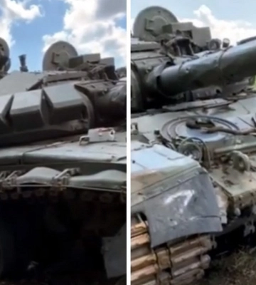 ЗСУ захопили унікальний російський танк Т-72Б3 з бронею із вкрадених каналізаційних люків