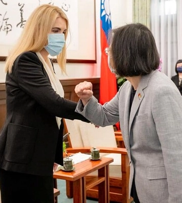 Кіра Рудик стала першою українською парламентаркою, яка відвідала Тайвань